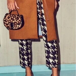 J Crew Silk Twill Pant in Wolfstooth Size 2